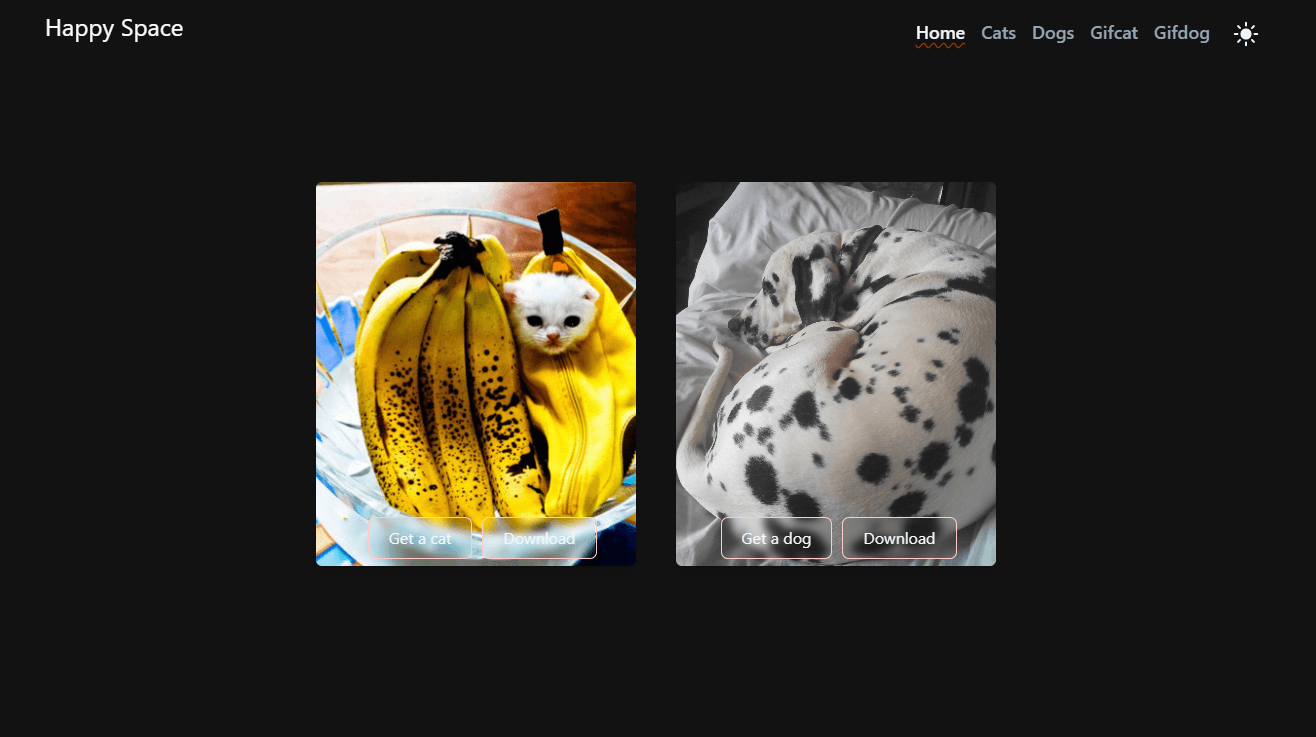 Happy Space project screenshot