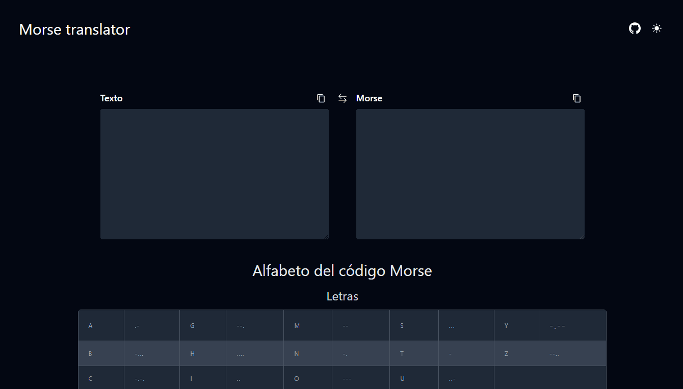 Morse Translator project screenshot